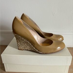 LK Bennett London Espadrille Wedge shoes size 38.5 Euro, 8.5 US